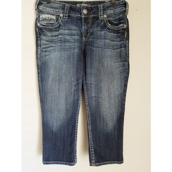 Silver Jeans Denim - Silver Jeans Suki Flap Capri Size 30